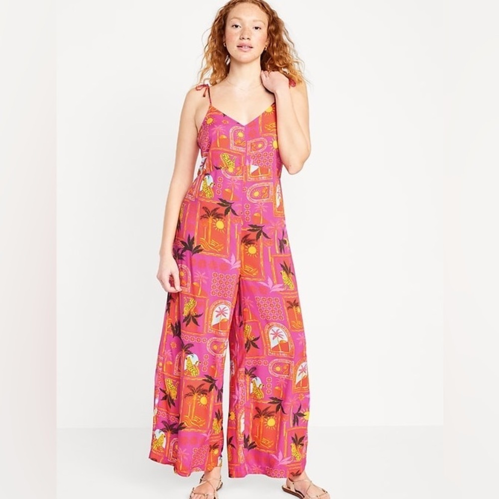 Old Navy Sleeveless Wide-Leg Jumpsuit